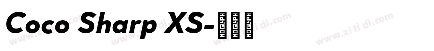 Coco Sharp XS字体转换